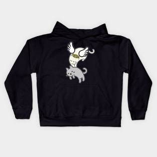 Angel Cat Guardian Kids Hoodie